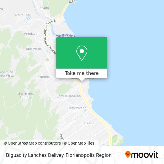 Biguacity Lanches Delivey map