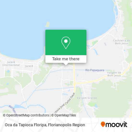 Oca da Tapioca Floripa map