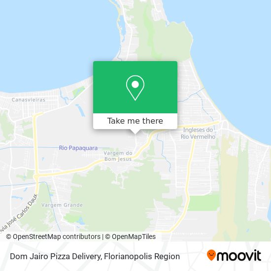 Dom Jairo Pizza Delivery map