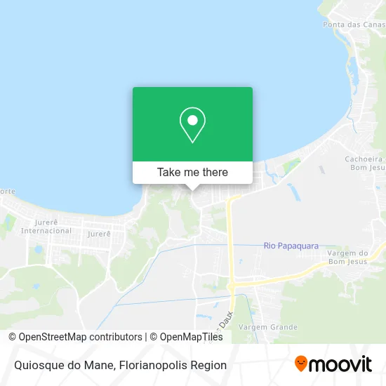 Quiosque do Mane map