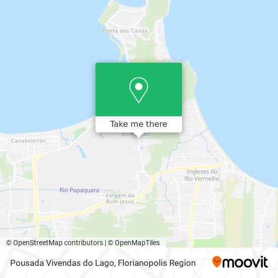 Pousada Vivendas do Lago map