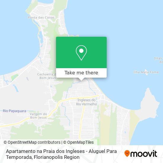 Apartamento na Praia dos Ingleses - Aluguel Para Temporada map