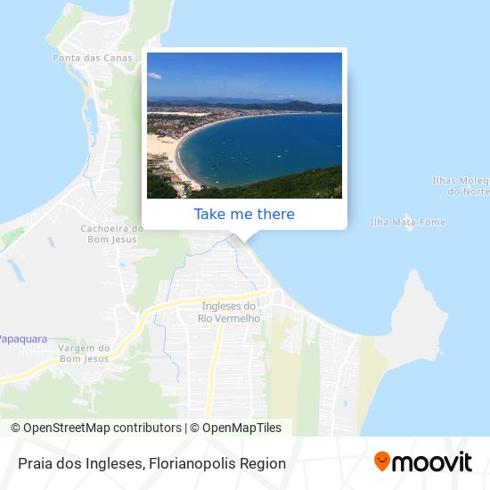 Praia dos Ingleses map