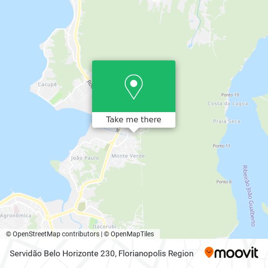 Mapa Servidão Belo Horizonte 230