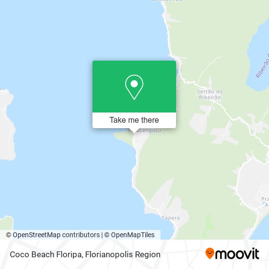 Coco Beach Floripa map