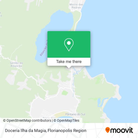 Doceria Ilha da Magia map