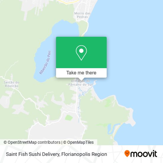 Saint Fish Sushi Delivery map