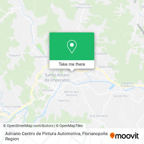 Adriano Centro de Pintura Automotiva map