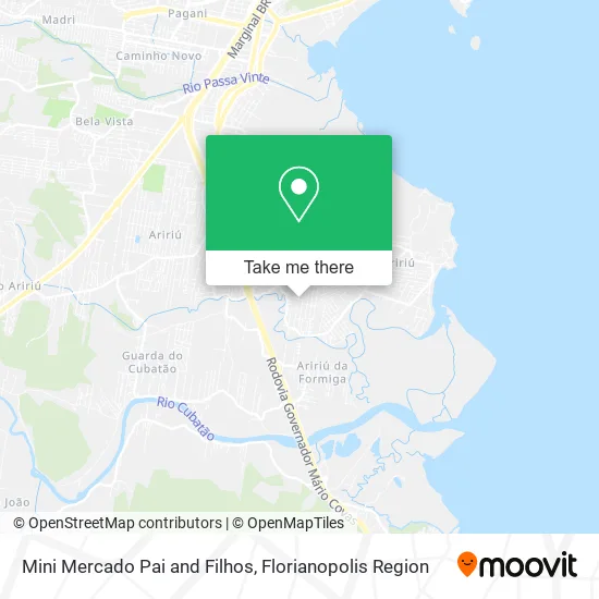 Mini Mercado Pai and Filhos map