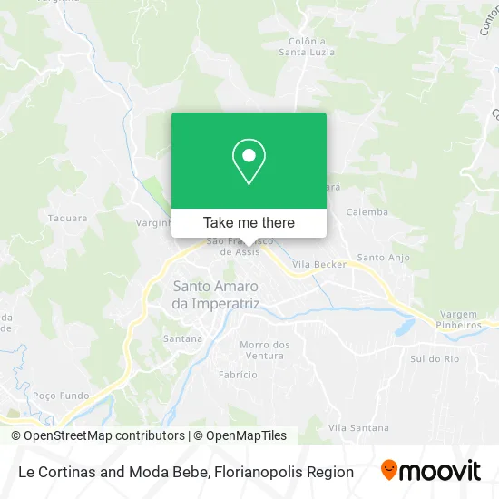 Le Cortinas and Moda Bebe map