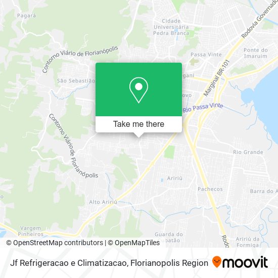 Jf Refrigeracao e Climatizacao map