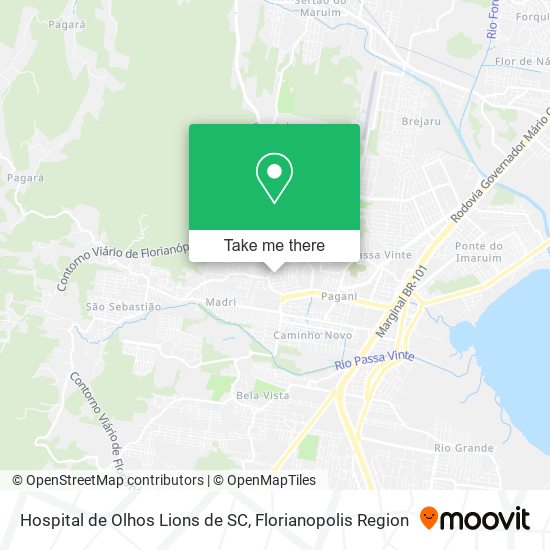 Hospital de Olhos Lions de SC map