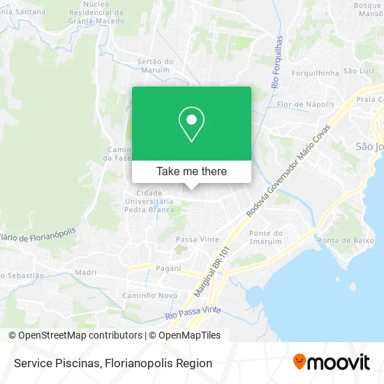 Service Piscinas map