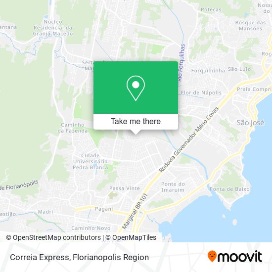 Correia Express map