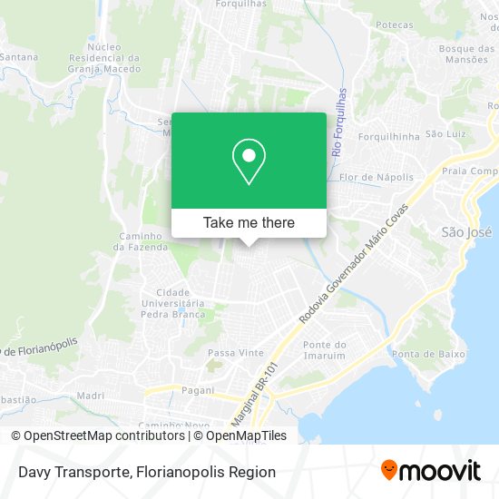 Davy Transporte map