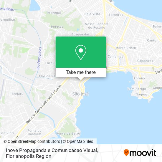 Inove Propaganda e Comunicacao Visual map