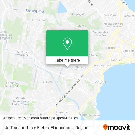 Js Transportes e Fretes map