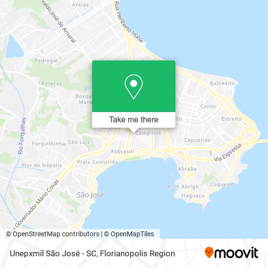 Mapa Unepxmil São José - SC