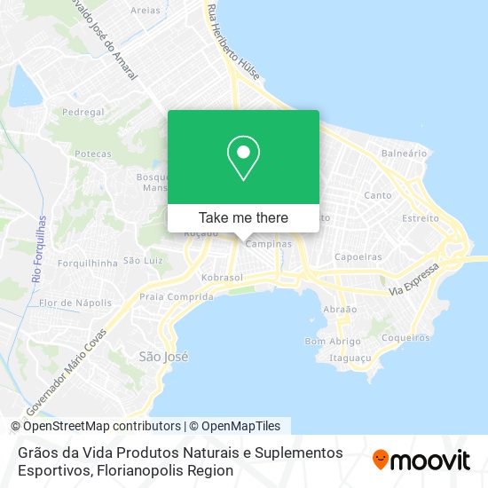 Grãos da Vida Produtos Naturais e Suplementos Esportivos map