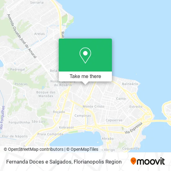 Fernanda Doces e Salgados map