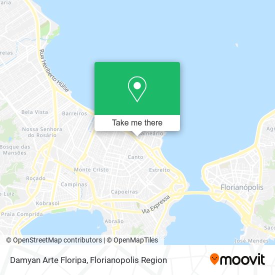 Damyan Arte Floripa map