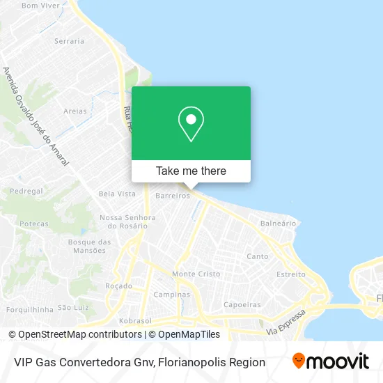 VIP Gas Convertedora Gnv map