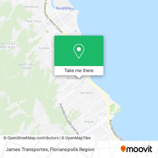 James Transportes map