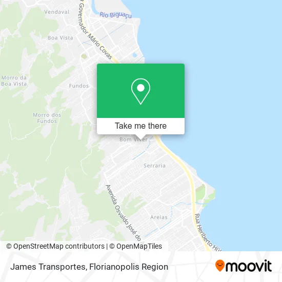James Transportes map