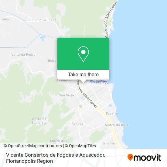 Vicente Consertos de Fogoes e Aquecedor map