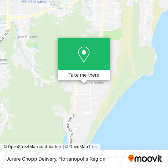 Jurere Chopp Delivery map