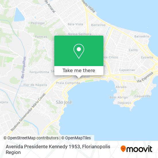 Avenida Presidente Kennedy 1953 map
