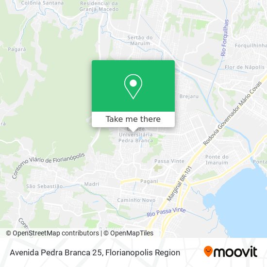 Avenida Pedra Branca 25 map