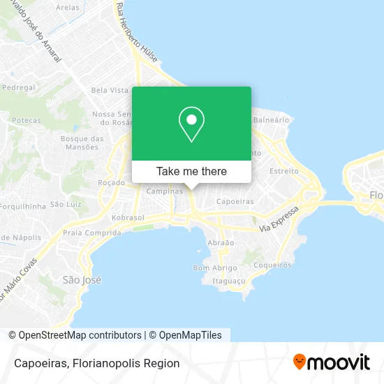 Capoeiras map
