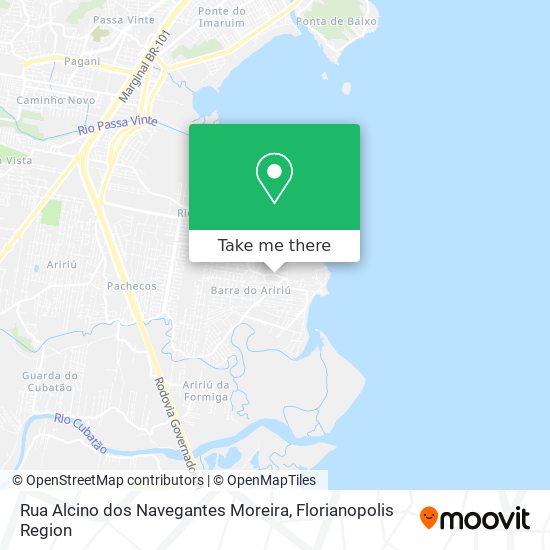 Rua Alcino dos Navegantes Moreira map