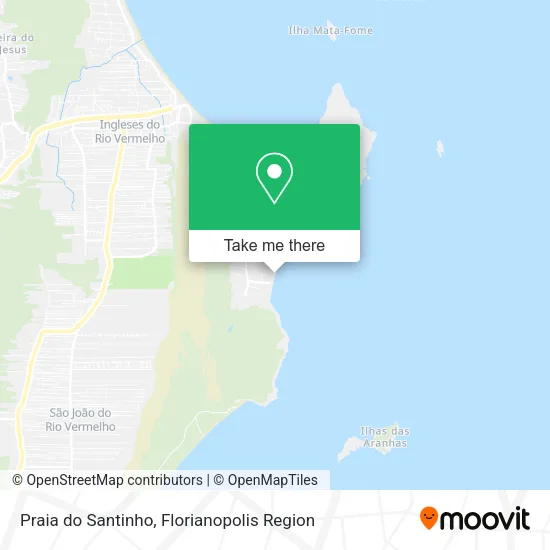 Praia do Santinho map