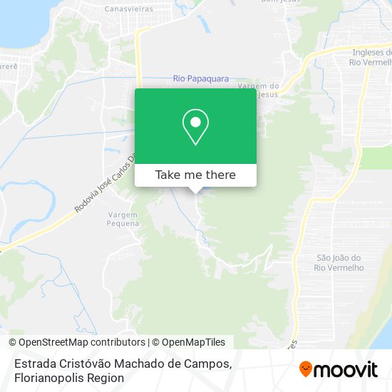 Estrada Cristóvão Machado de Campos map