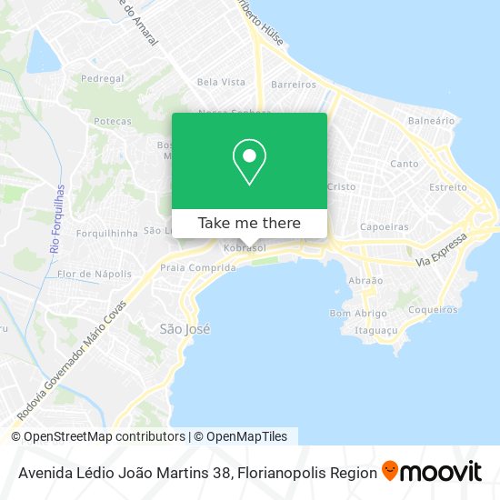 Mapa Avenida Lédio João Martins 38