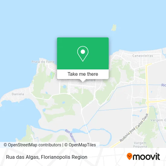 Rua das Algas map