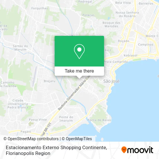 Estacionamento Externo Shopping Continente map