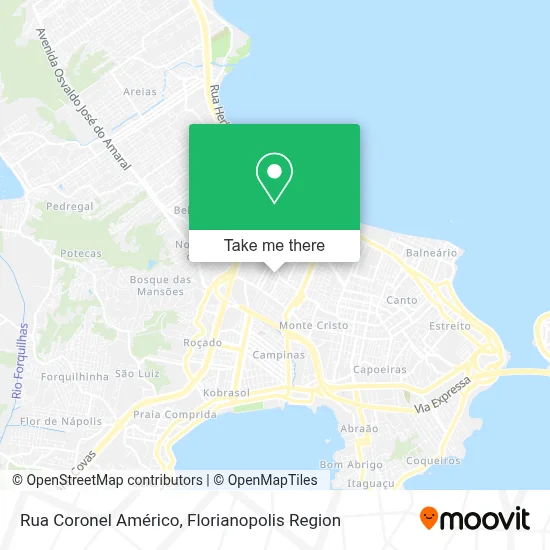 Rua Coronel Américo map