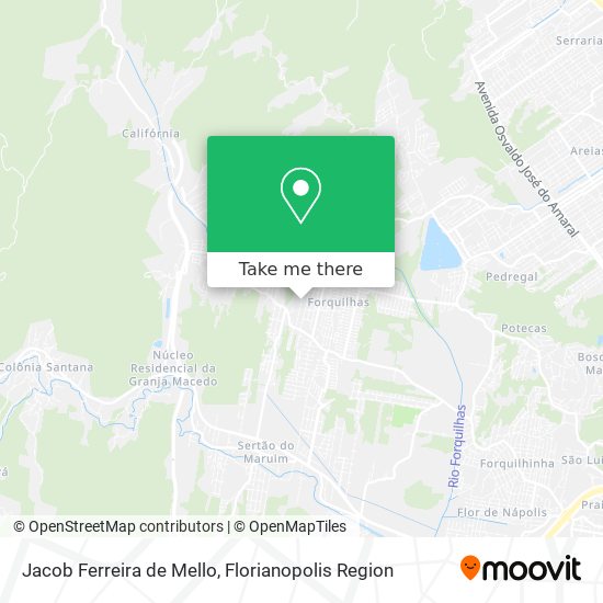 Jacob Ferreira de Mello map