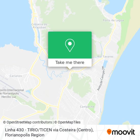 Linha 430 - TIRIO / TICEN via Costeira (Centro) map