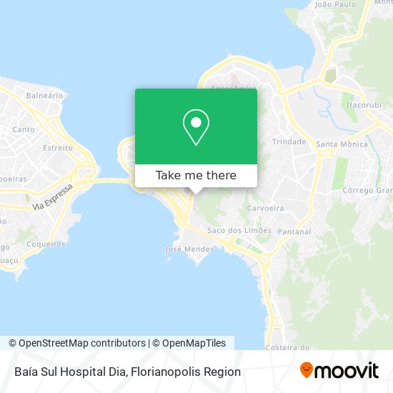 Baía Sul Hospital Dia map