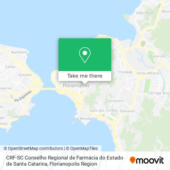 CRF-SC Conselho Regional de Farmácia do Estado de Santa Catarina map