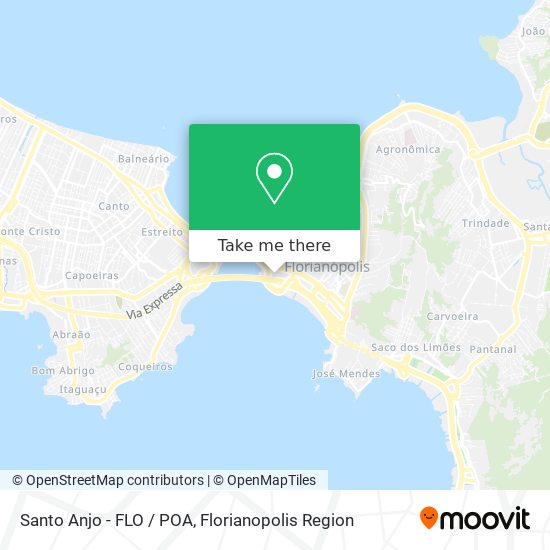 Santo Anjo - FLO / POA map