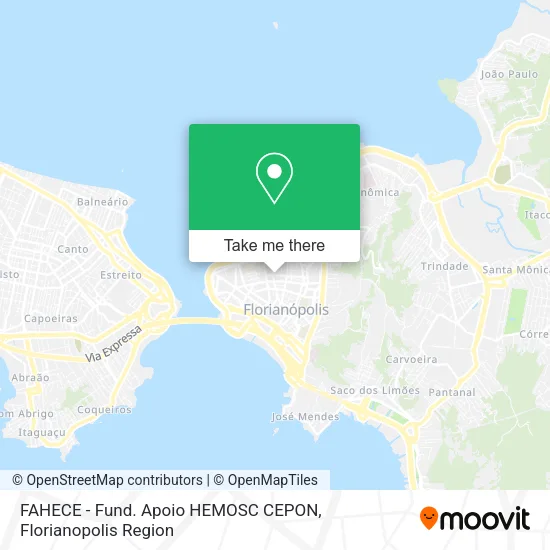 FAHECE - Fund. Apoio HEMOSC CEPON map