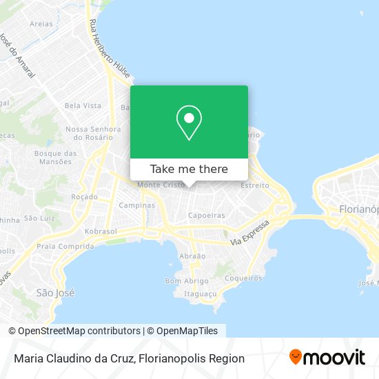 Maria Claudino da Cruz map