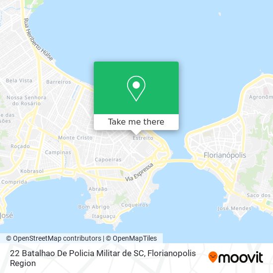 22 Batalhao De Policia Militar de SC map