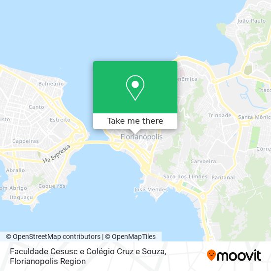 Faculdade Cesusc e Colégio Cruz e Souza map