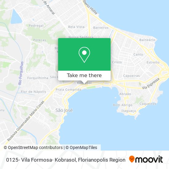0125- Vila Formosa- Kobrasol map